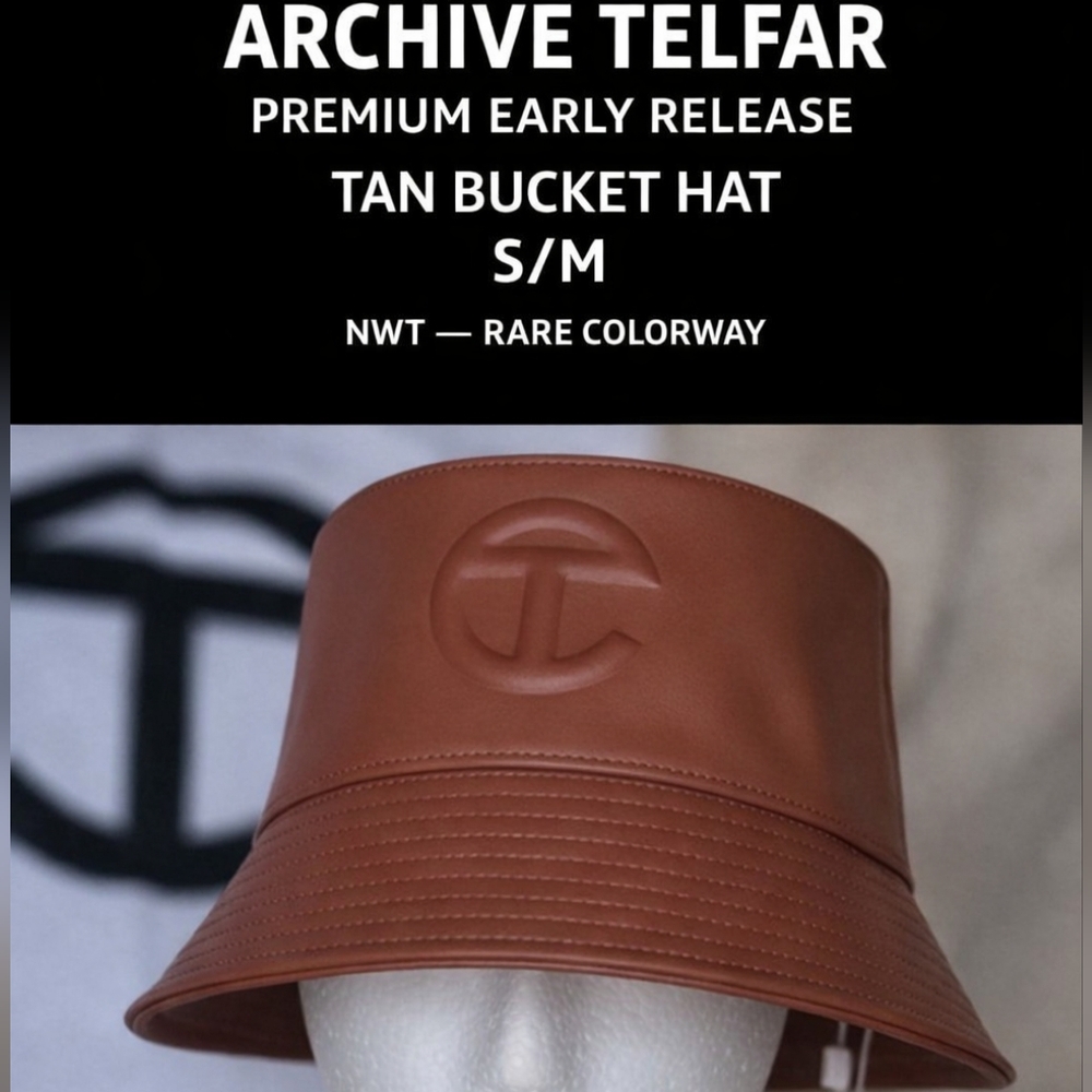 Telfar | Archive Bucket Hat | Tan | S/M | Rare Early Release
